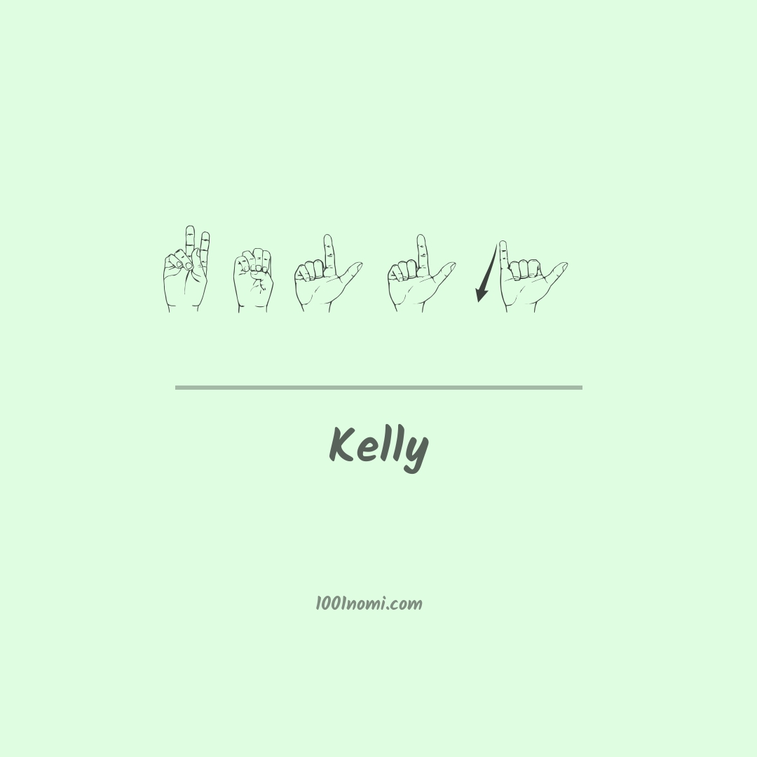 Kelly nella lingua dei segni