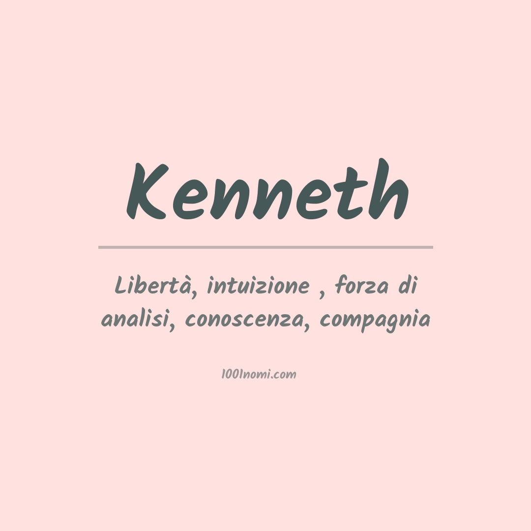 Significato del nome Kenneth