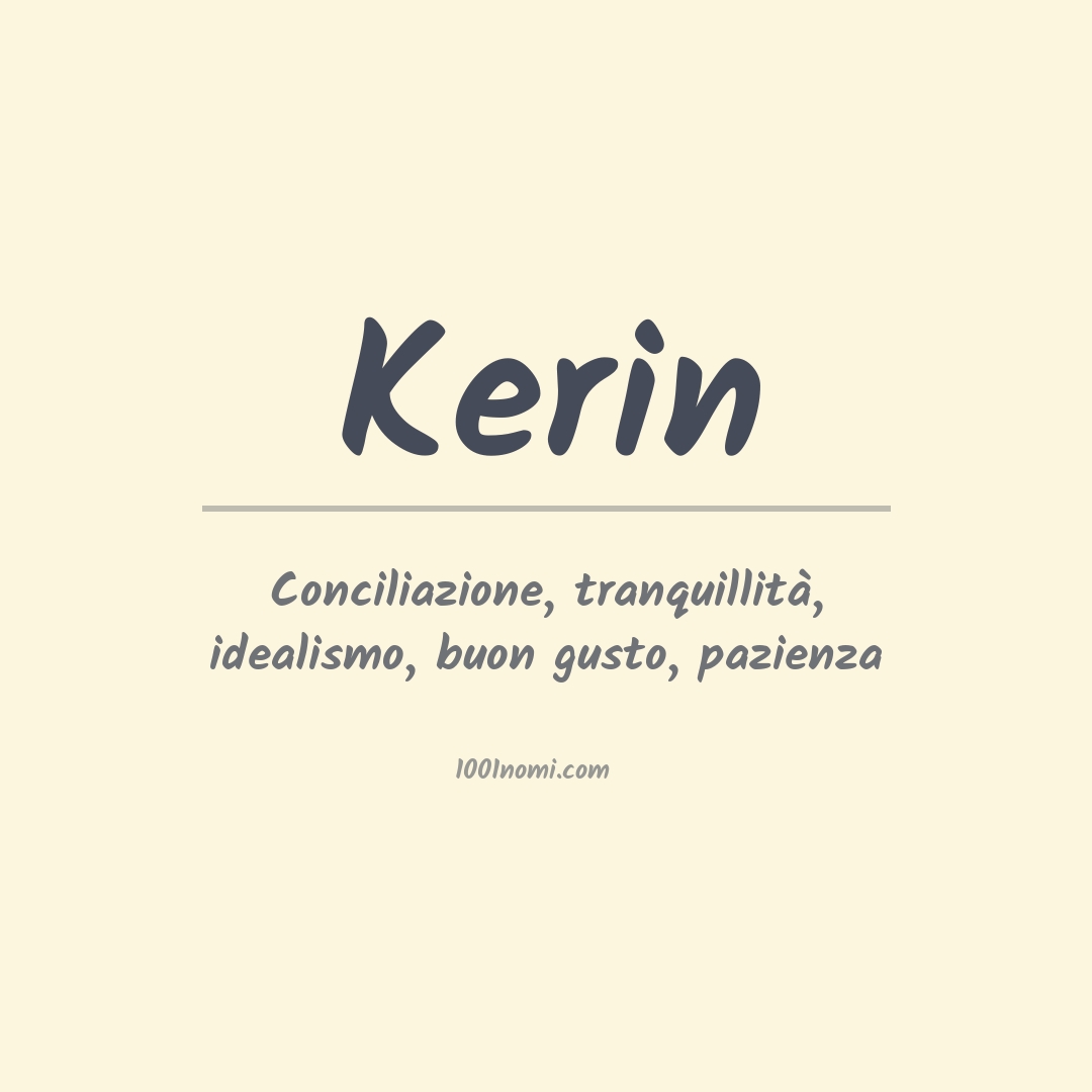 Significato del nome Kerin