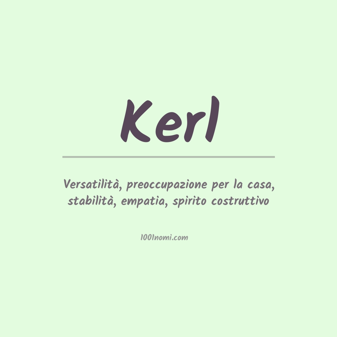 Significato del nome Kerl