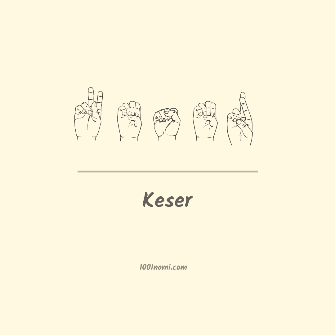 Keser nella lingua dei segni