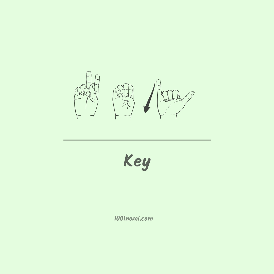 Key nella lingua dei segni