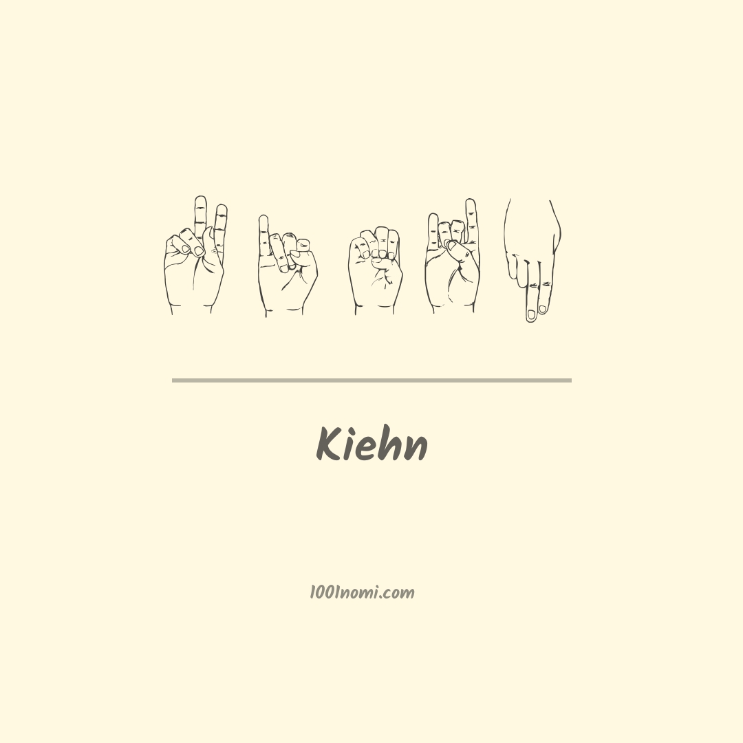 Kiehn nella lingua dei segni