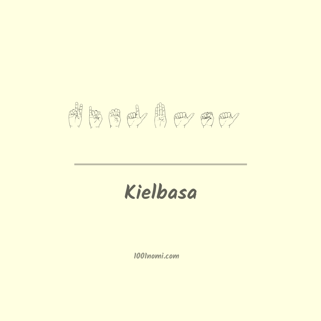Kielbasa nella lingua dei segni