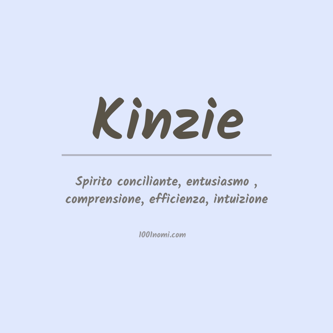 Significato del nome Kinzie