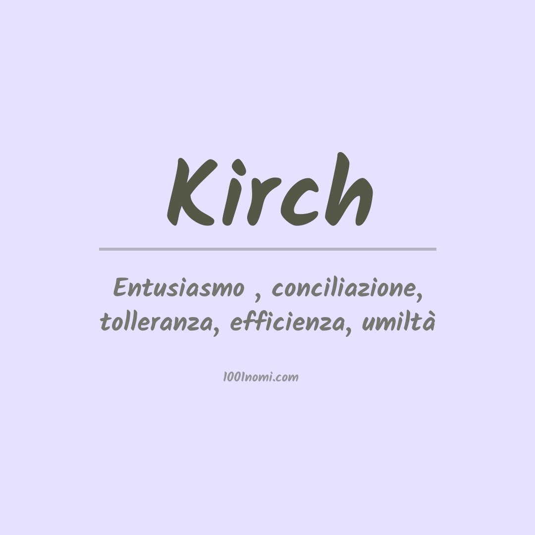 Significato del nome Kirch