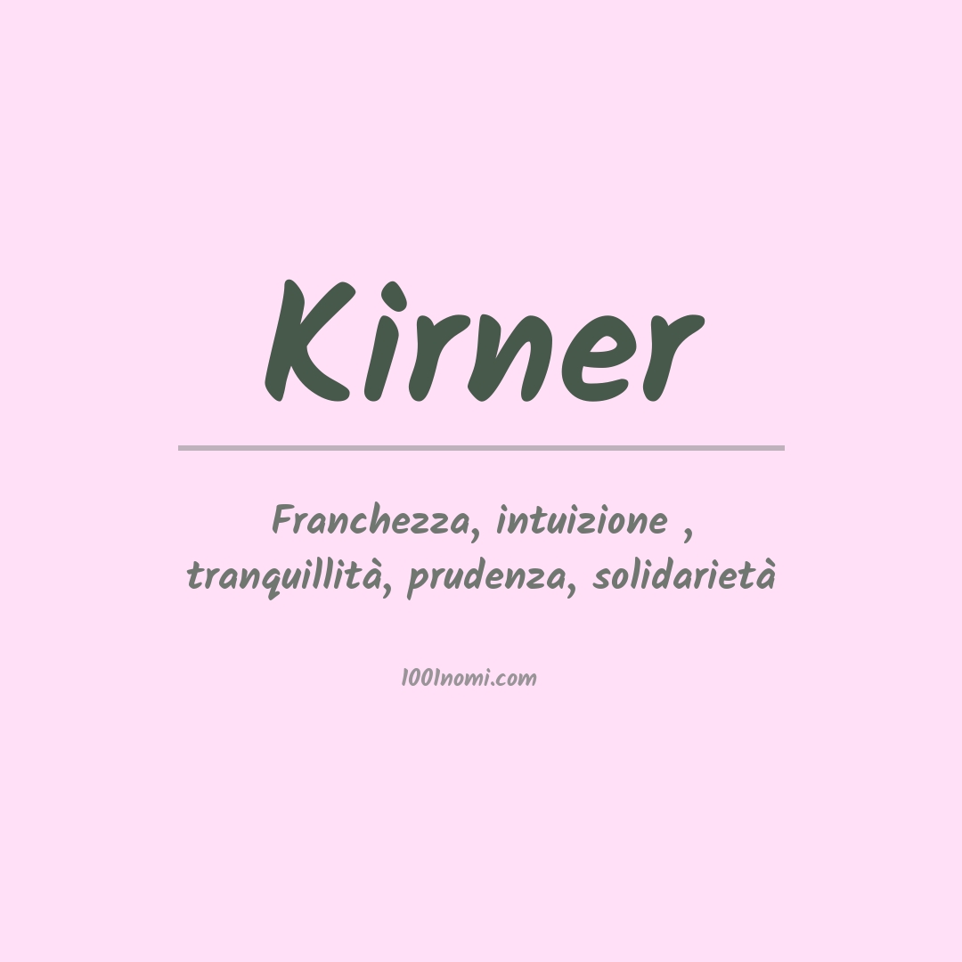 Significato del nome Kirner