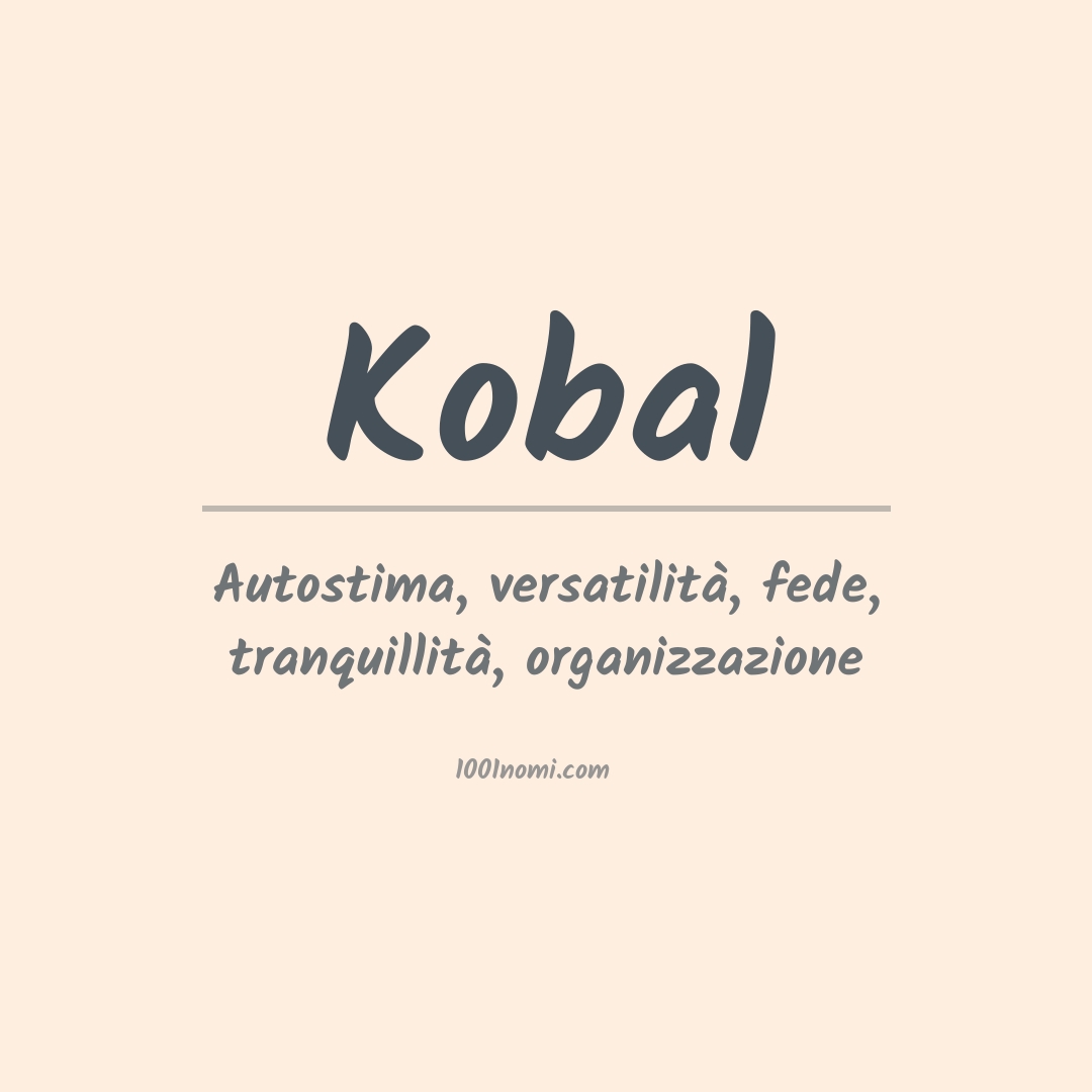 Significato del nome Kobal