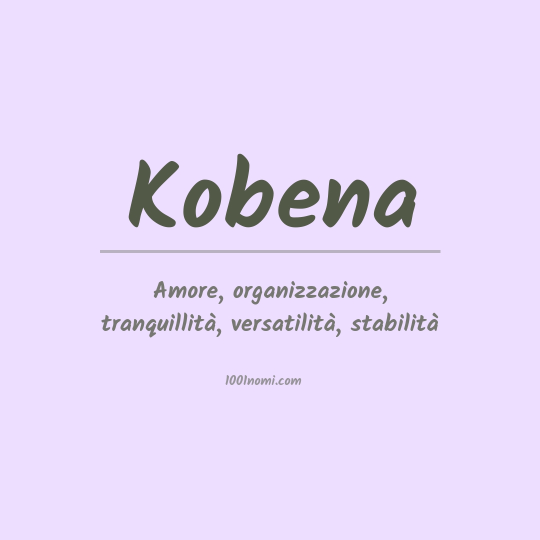 Significato del nome Kobena Significato del nome Kobena