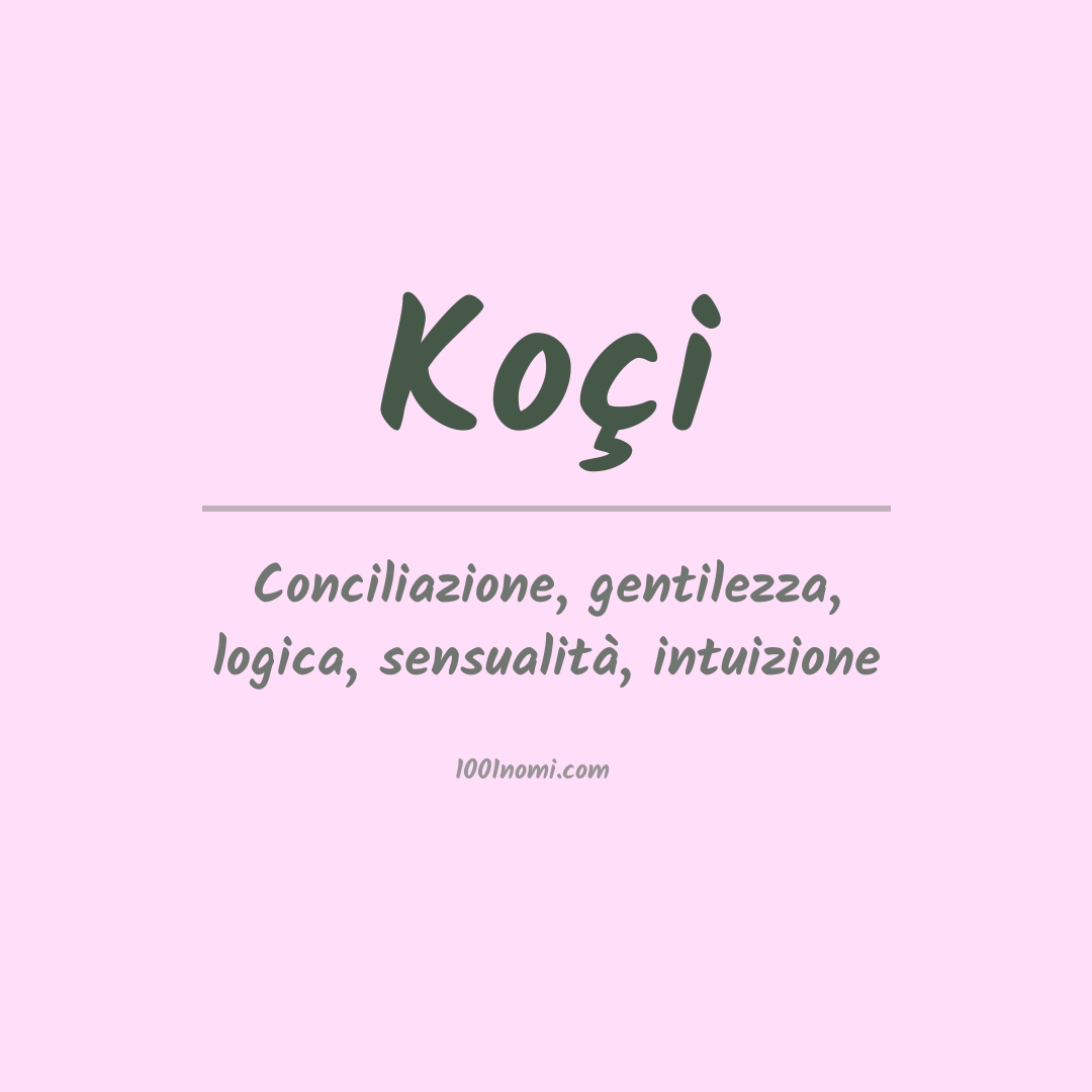 Significato del nome Koçi Significato del nome Koçi