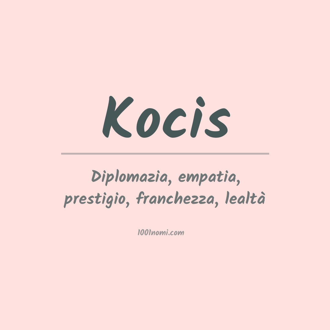 Significato del nome Kocis Significato del nome Kocis