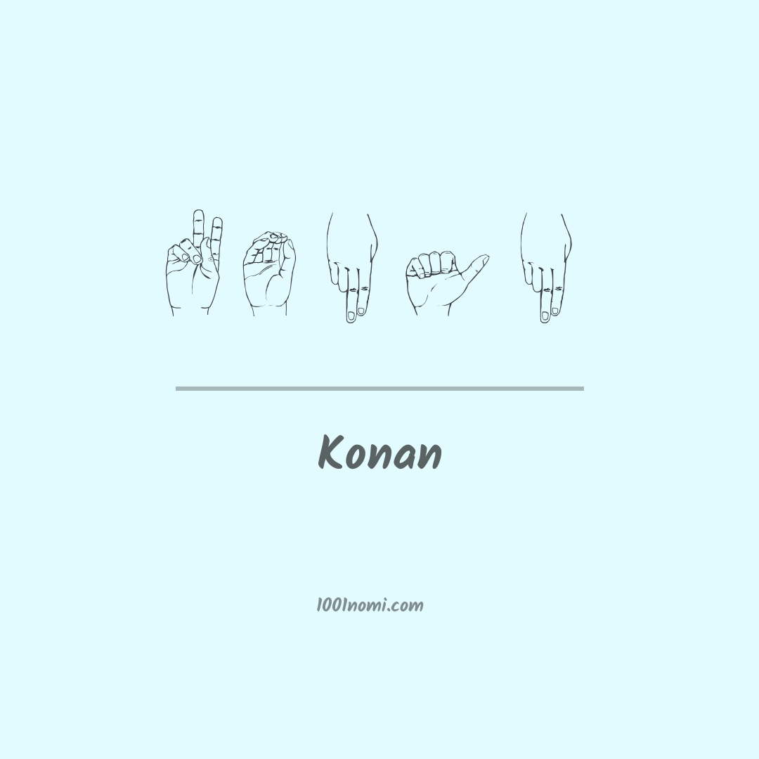 Konan nella lingua dei segni