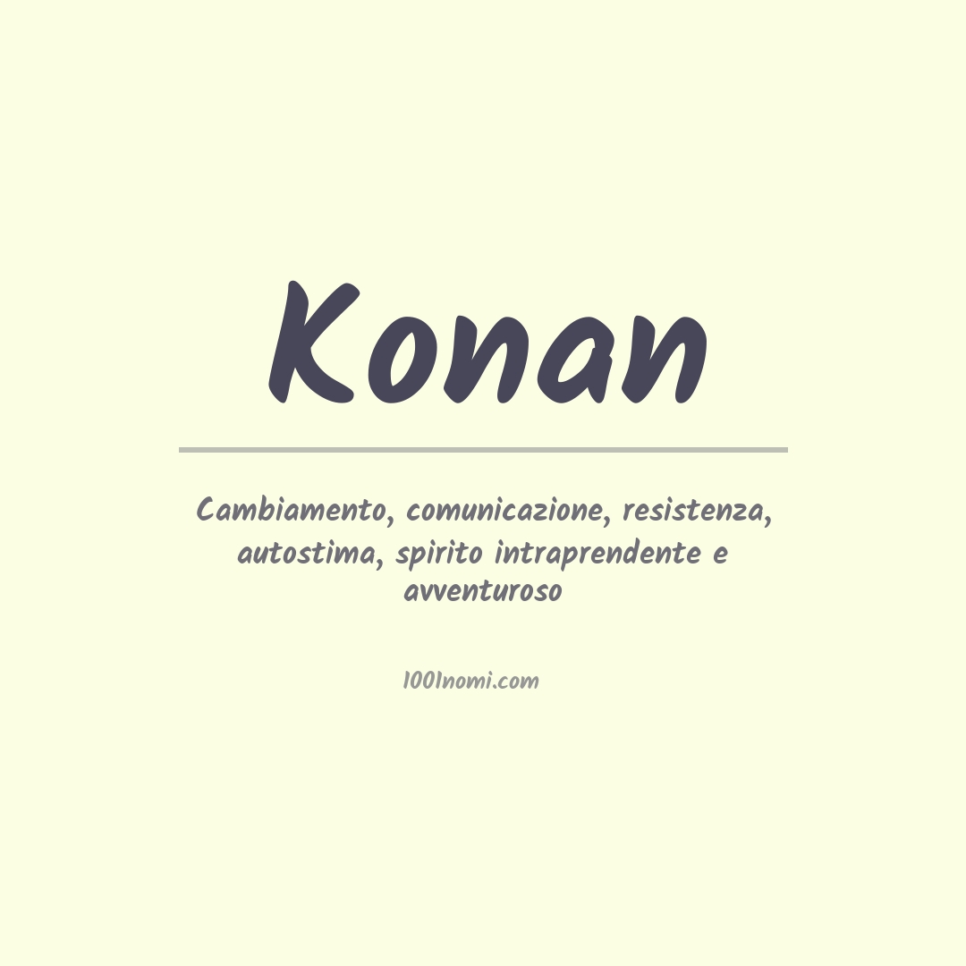 Significato del nome Konan