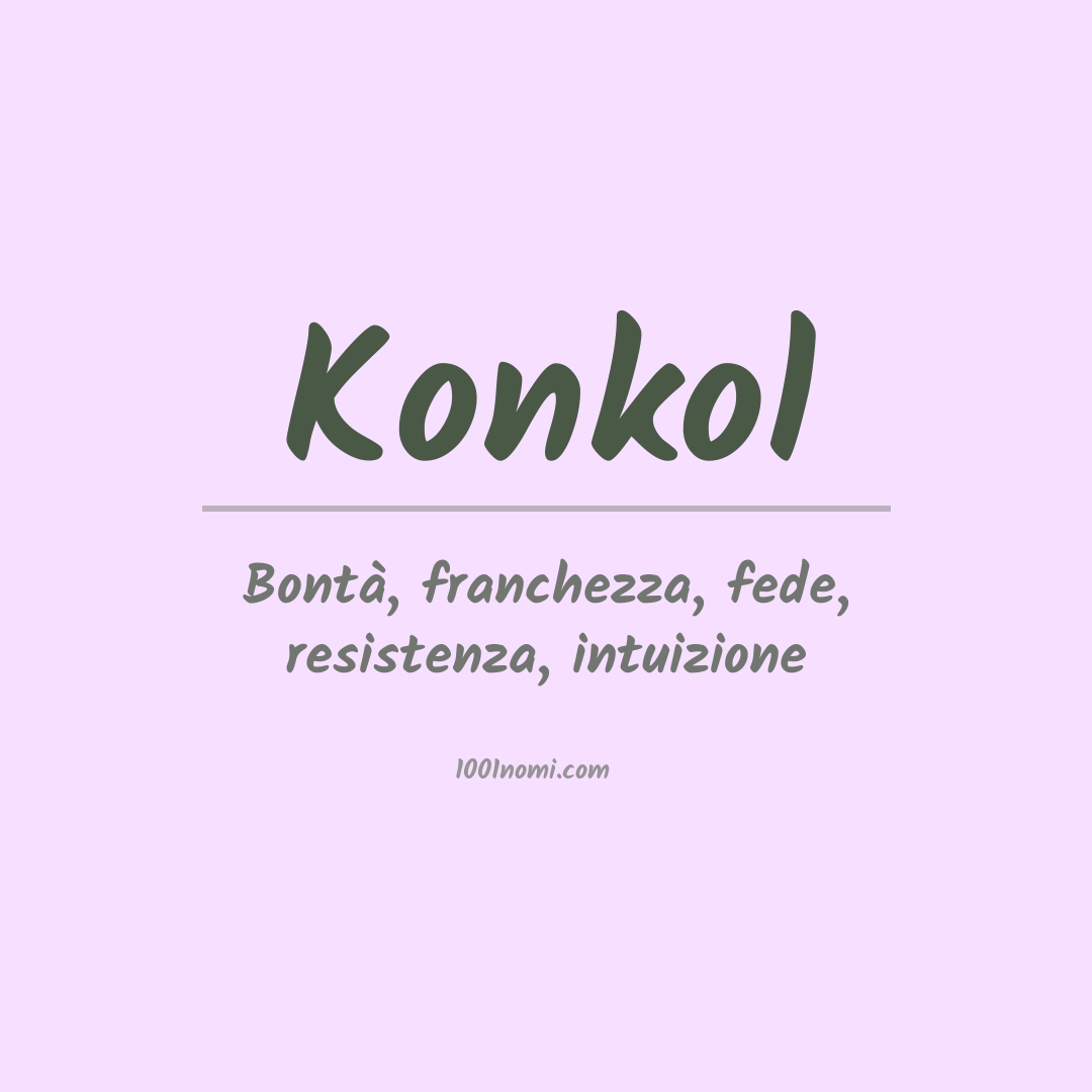 Significato del nome Konkol