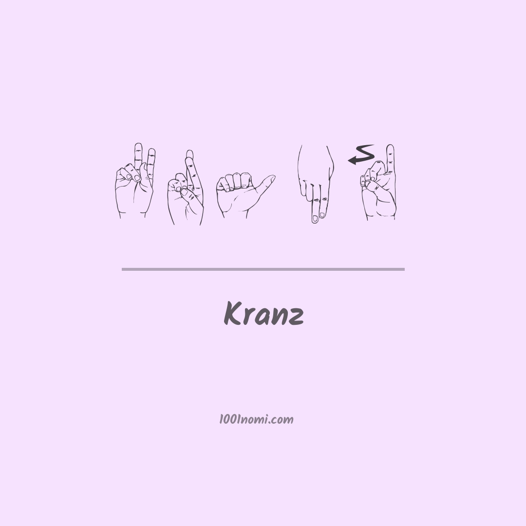 Kranz nella lingua dei segni
