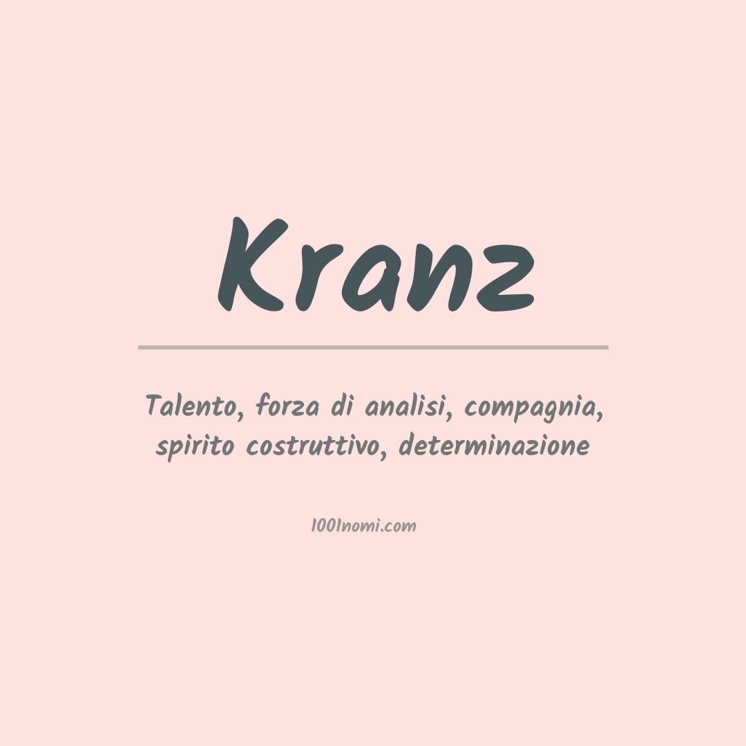 Significato del nome Kranz