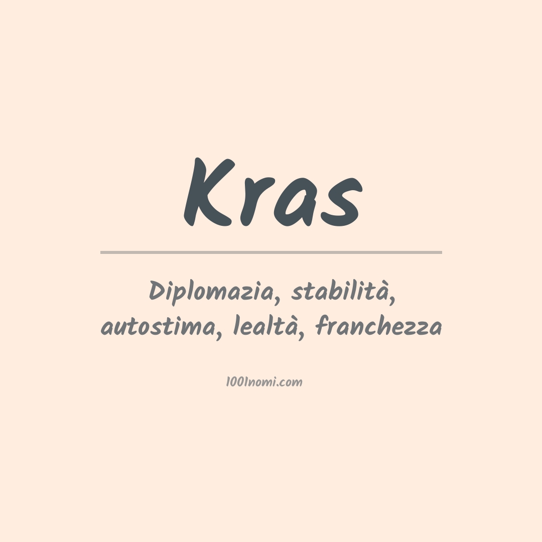 Significato del nome Kras