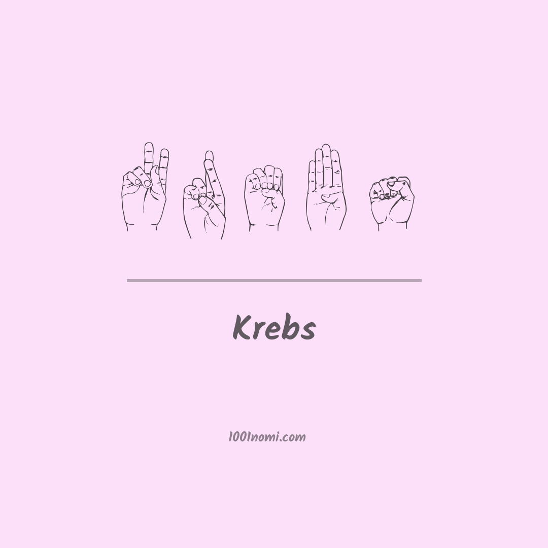 Krebs nella lingua dei segni