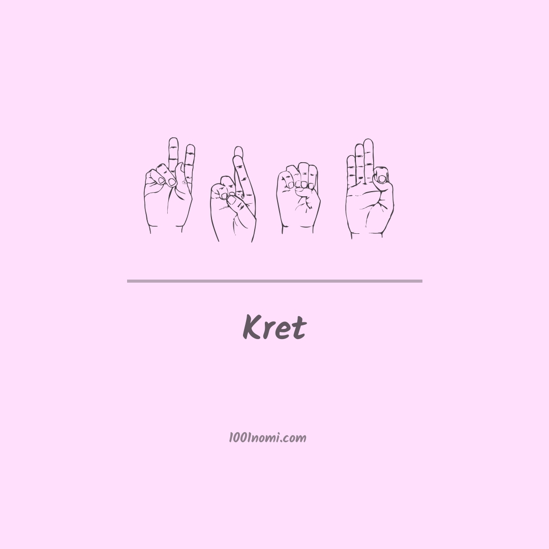 Kret nella lingua dei segni