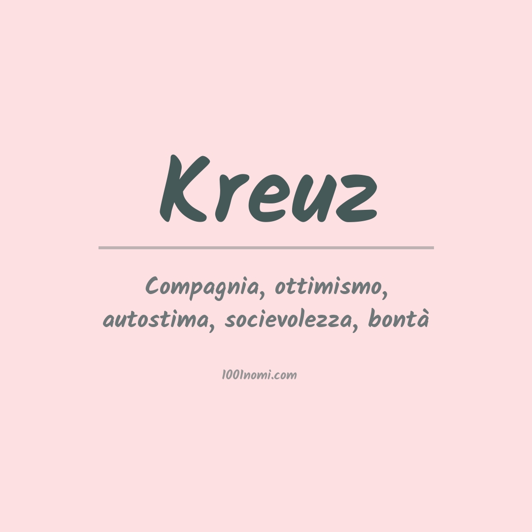 Significato del nome Kreuz