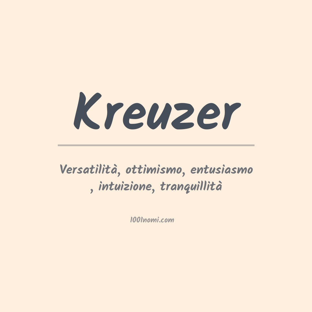 Significato del nome Kreuzer