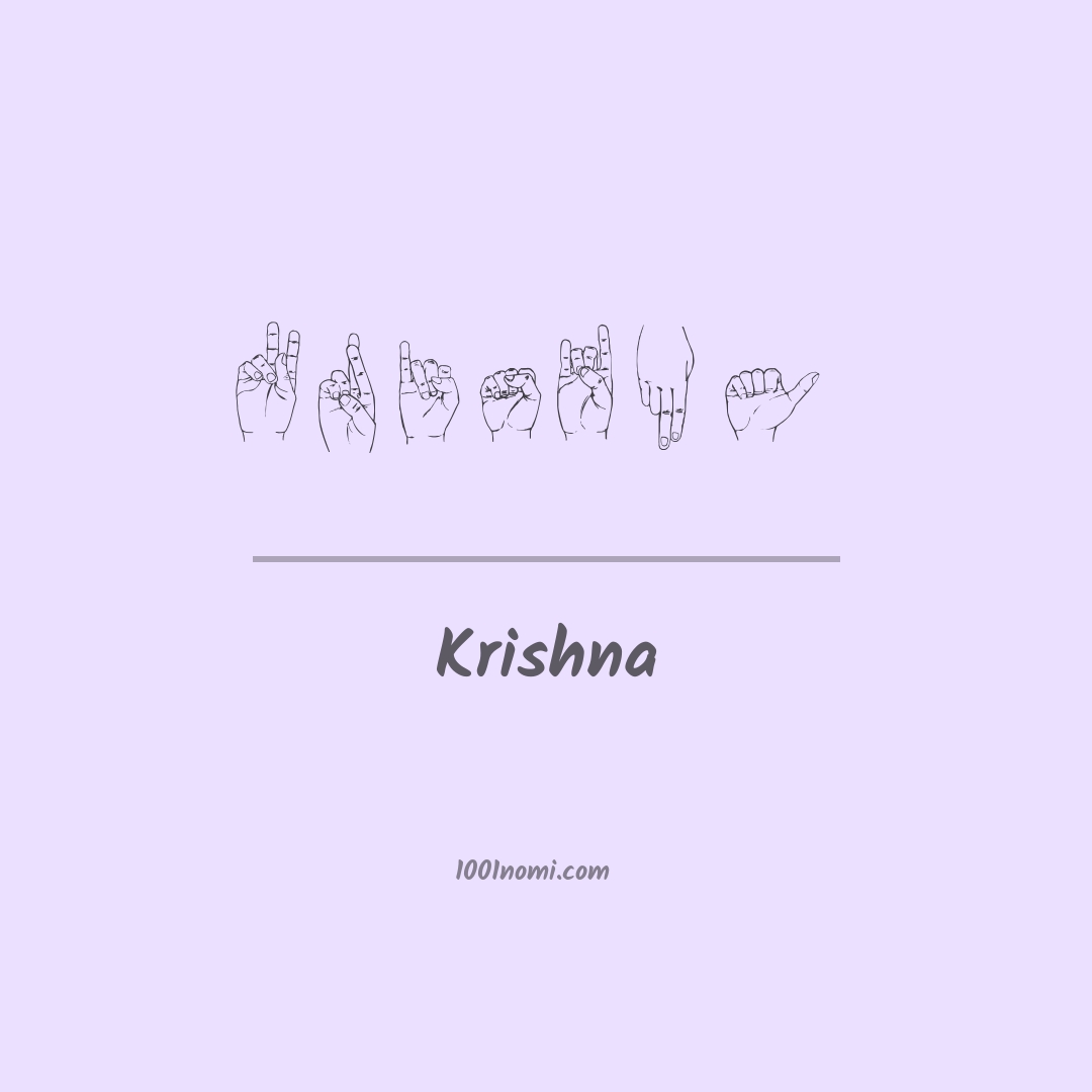 Krishna nella lingua dei segni