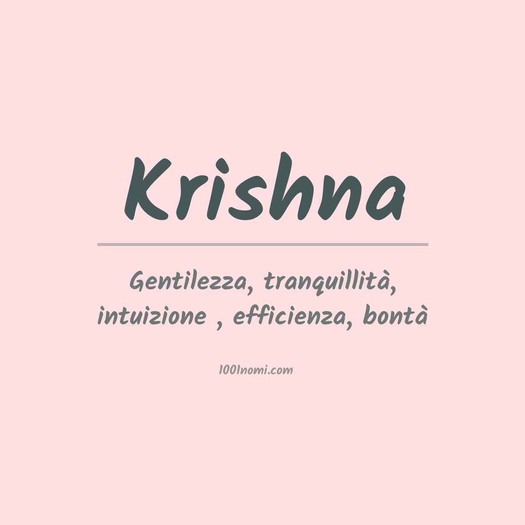 Significato del nome Krishna
