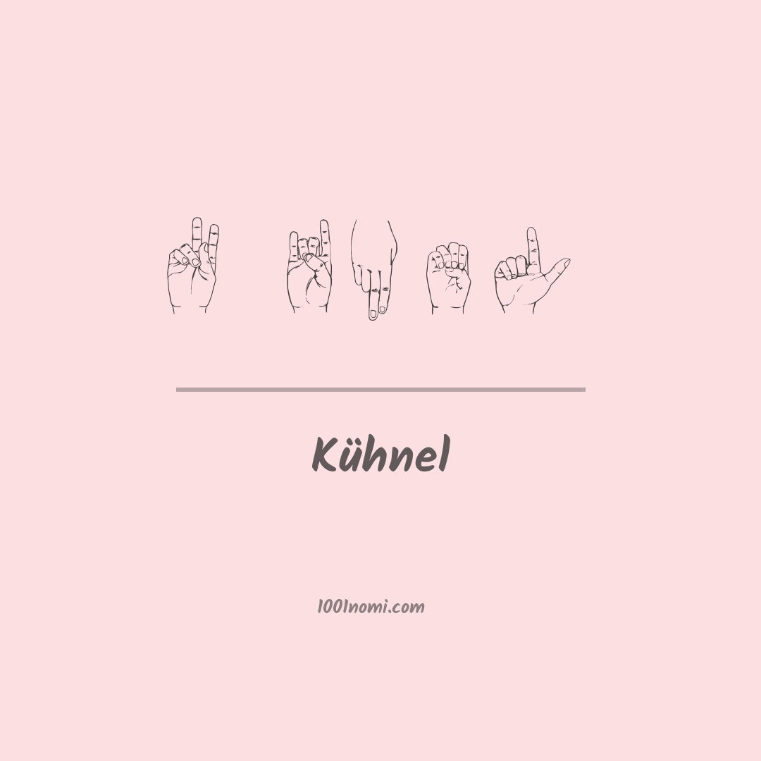 Kühnel nella lingua dei segni