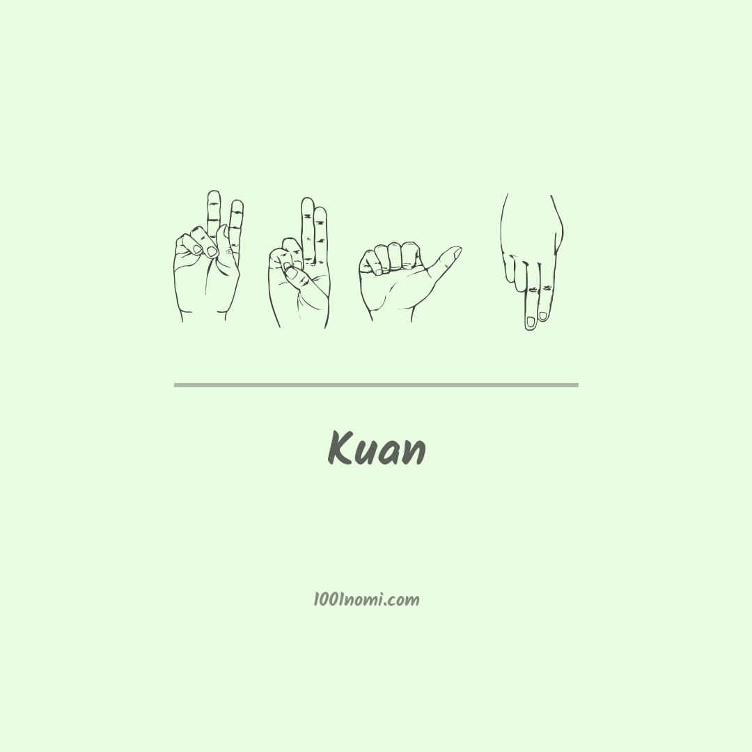 Kuan nella lingua dei segni