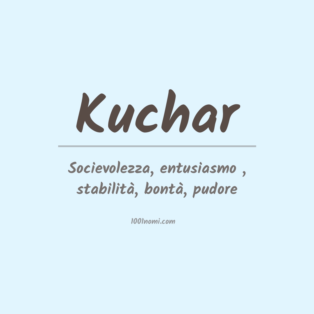 Significato del nome Kuchar