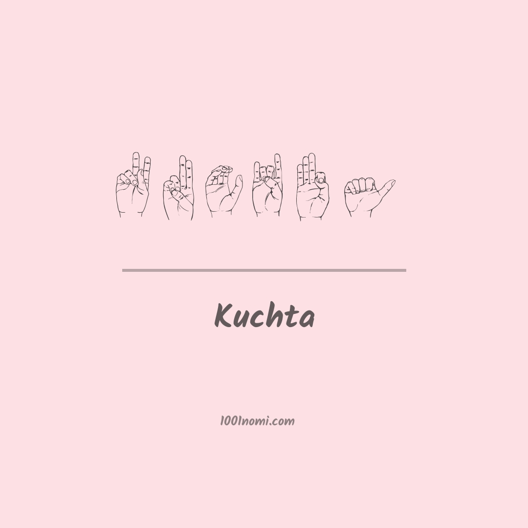 Kuchta nella lingua dei segni Kuchta nella lingua dei segni