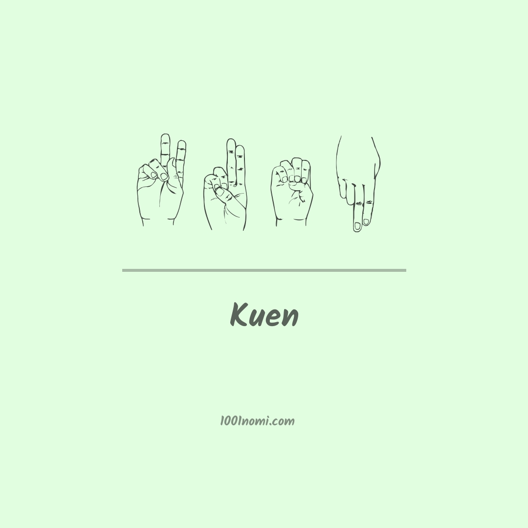 Kuen nella lingua dei segni