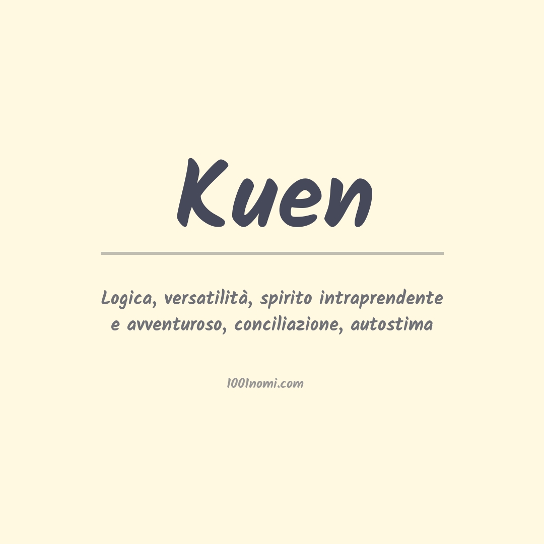 Significato del nome Kuen
