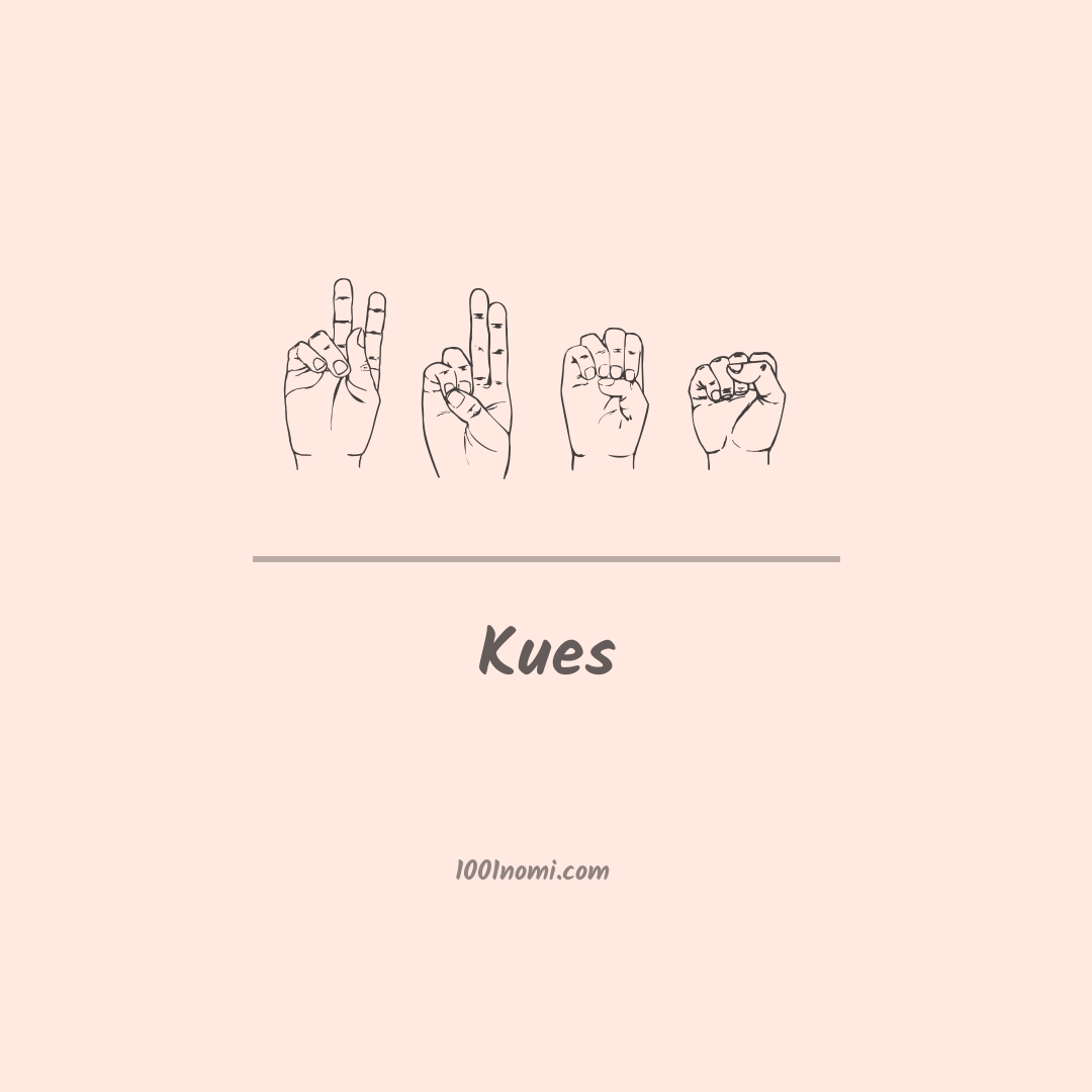 Kues nella lingua dei segni