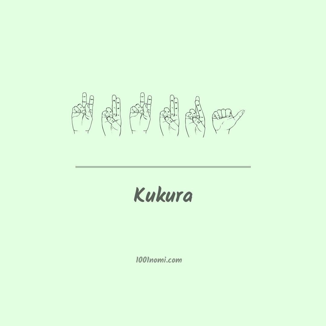 Kukura nella lingua dei segni