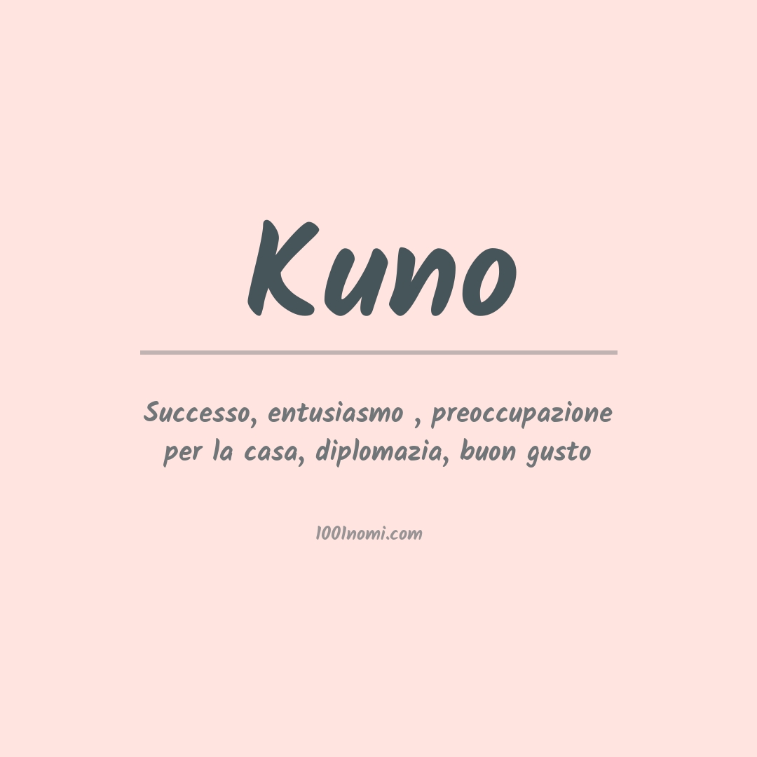 Significato del nome Kuno