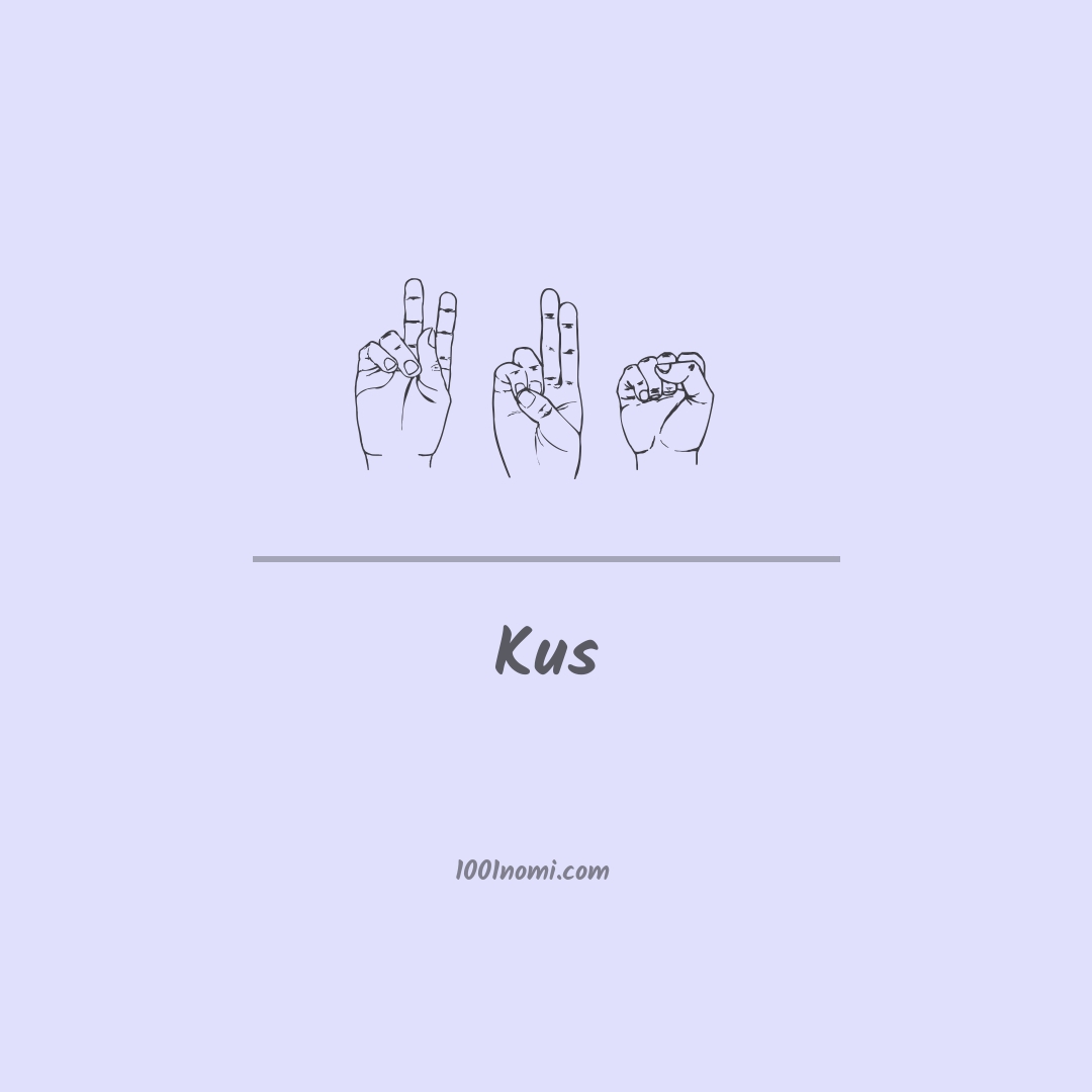 Kus nella lingua dei segni