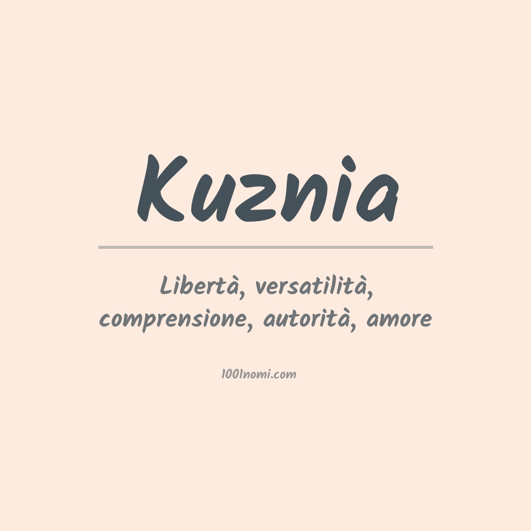 Significato del nome Kuznia