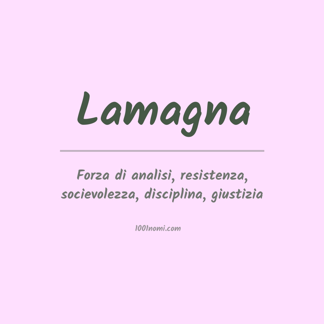 Significato del nome Lamagna