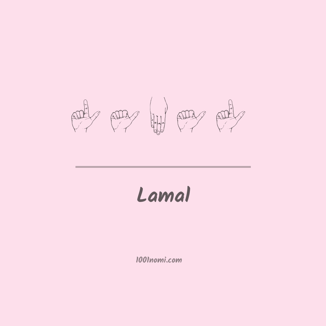 Lamal nella lingua dei segni