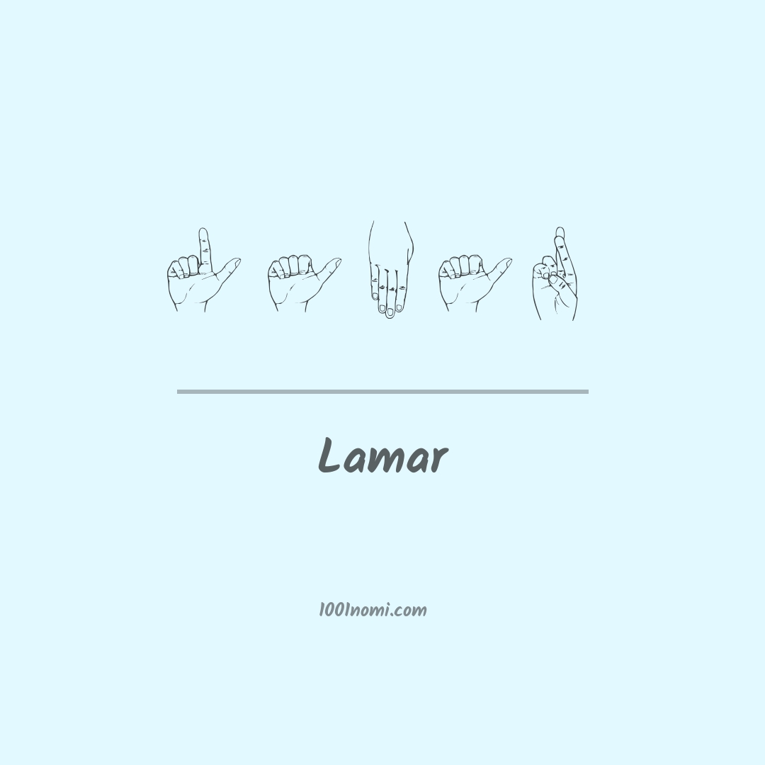 Lamar nella lingua dei segni