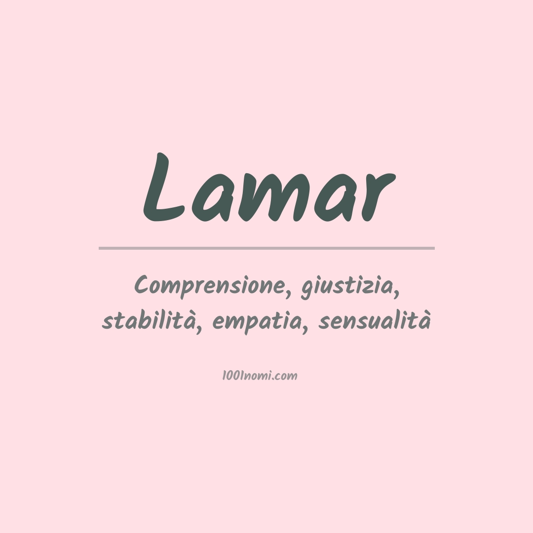 Significato del nome Lamar