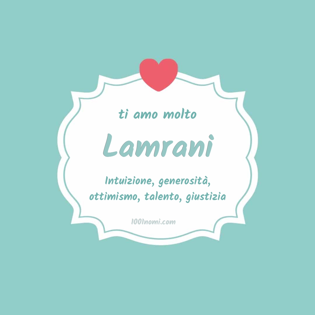 ti amo molto Lamrani Ti amo molto Lamrani