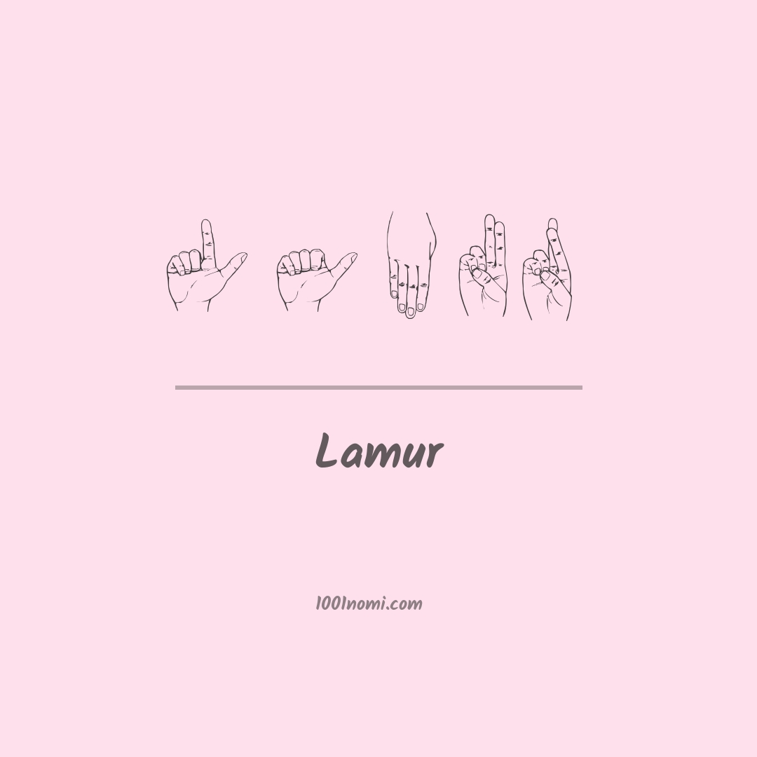 Lamur nella lingua dei segni