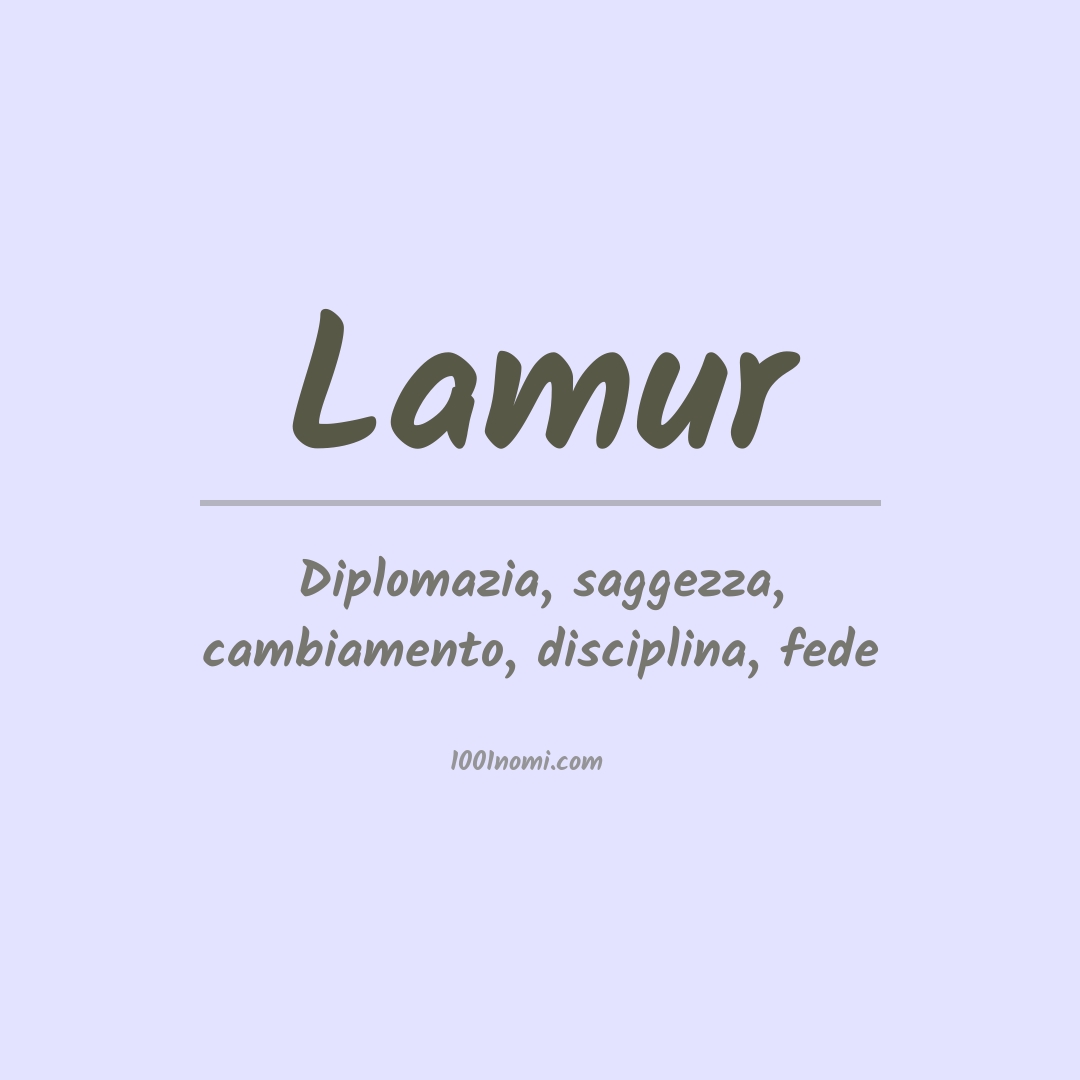 Significato del nome Lamur