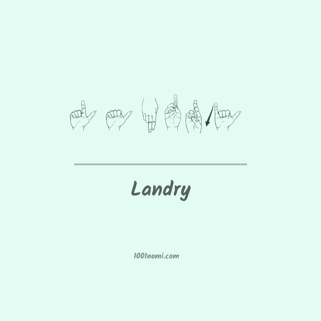 Landry nella lingua dei segni