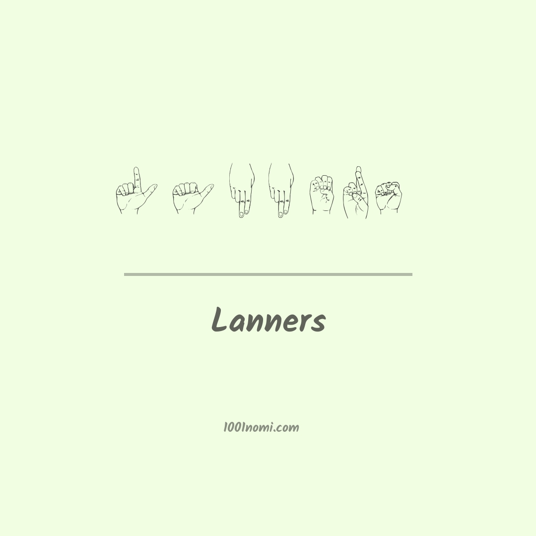 Lanners nella lingua dei segni