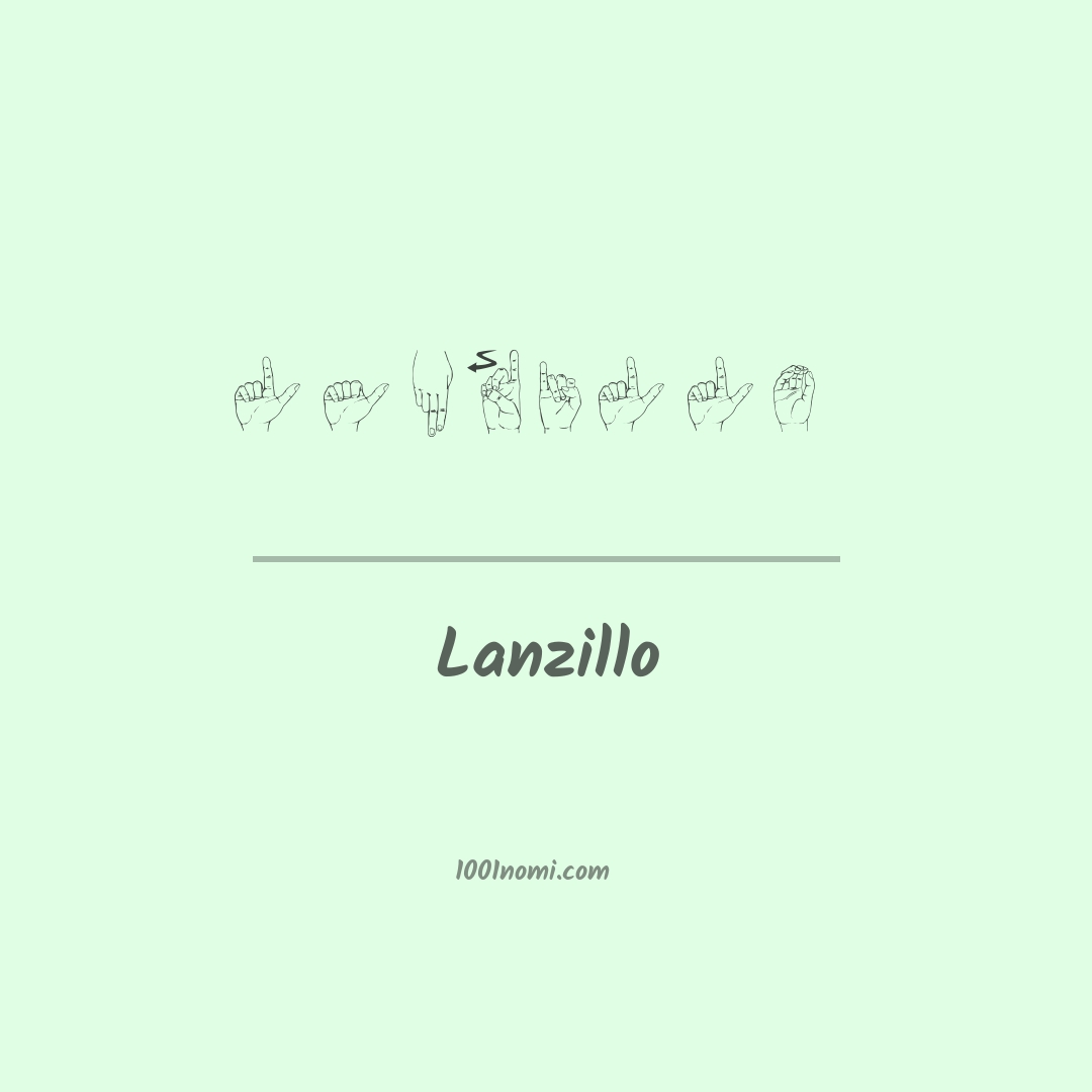 Lanzillo nella lingua dei segni