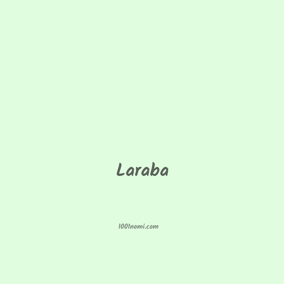 Laraba in cinese