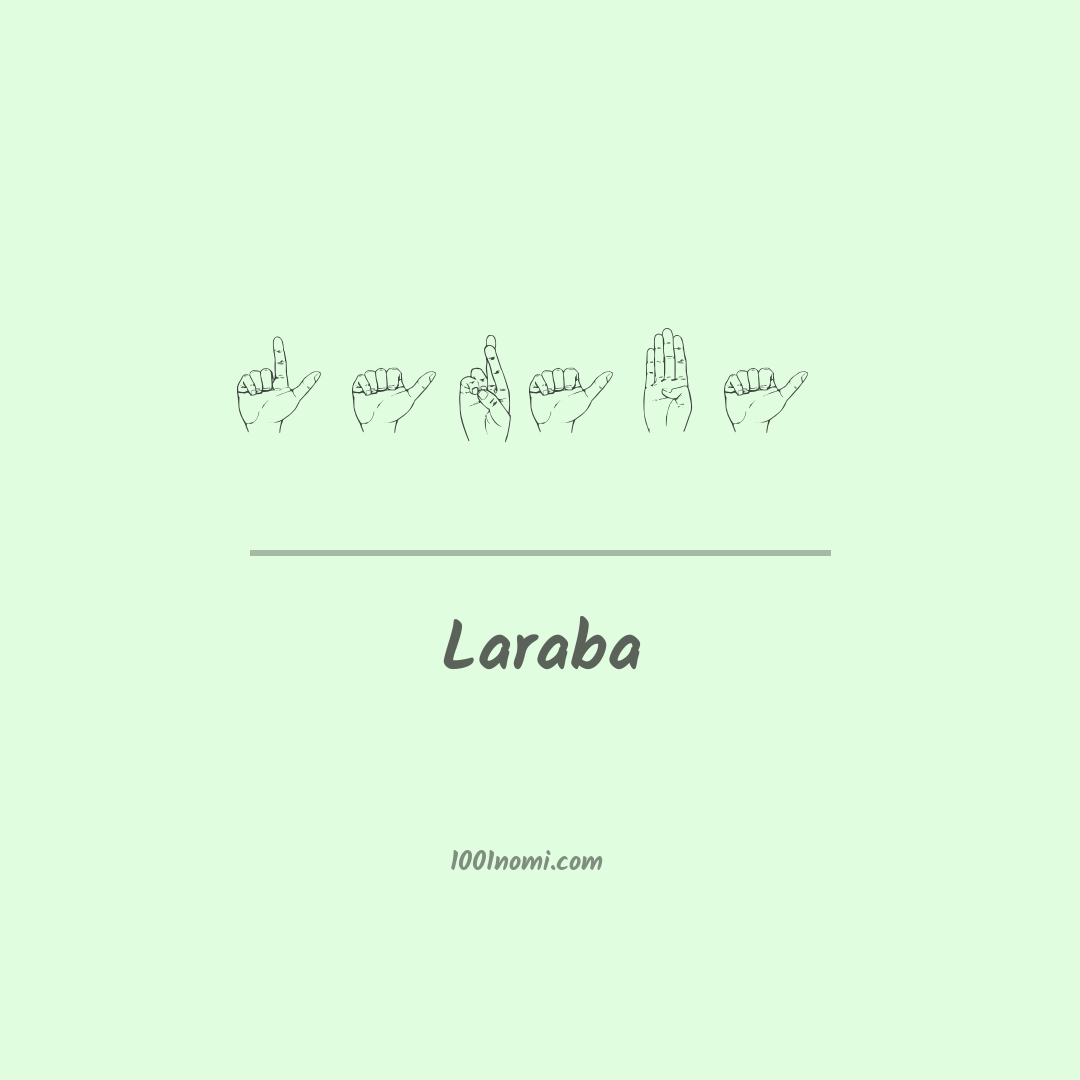 Laraba nella lingua dei segni